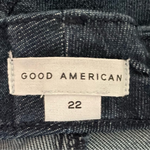 Good American Good Waist Soft Tech Palazzo Jeans Size 22 GWP220T Indigo 501 NWT - Picture 6 of 15